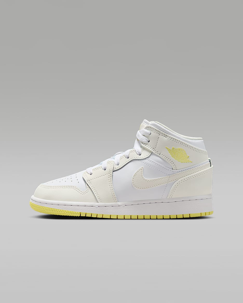Air Jordan 1 Mid Big Kids Shoes. Nike